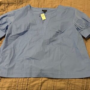 Talbots Light Blue Blouse gorgeous top